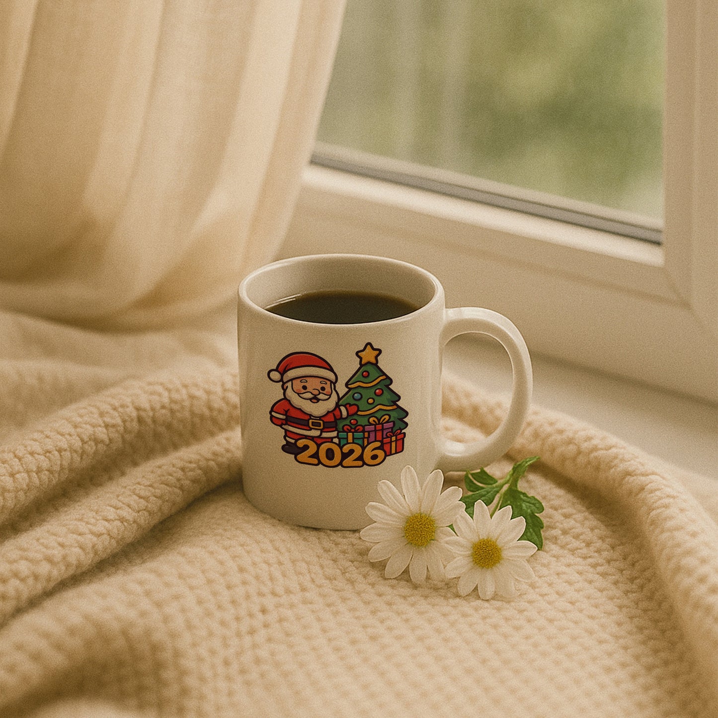 2026 Noel Baba Temalı Hediyelik Baskılı Kupa