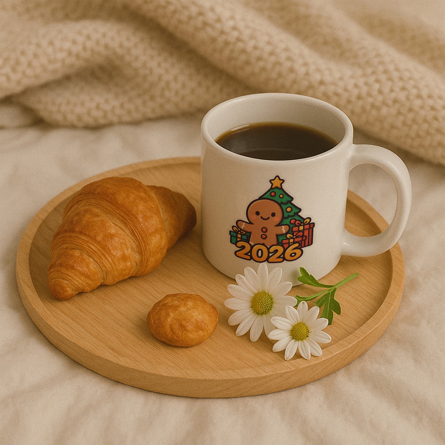 2026 Zencefilli Kurabiye Temalı Hediyelik Baskılı Kupa