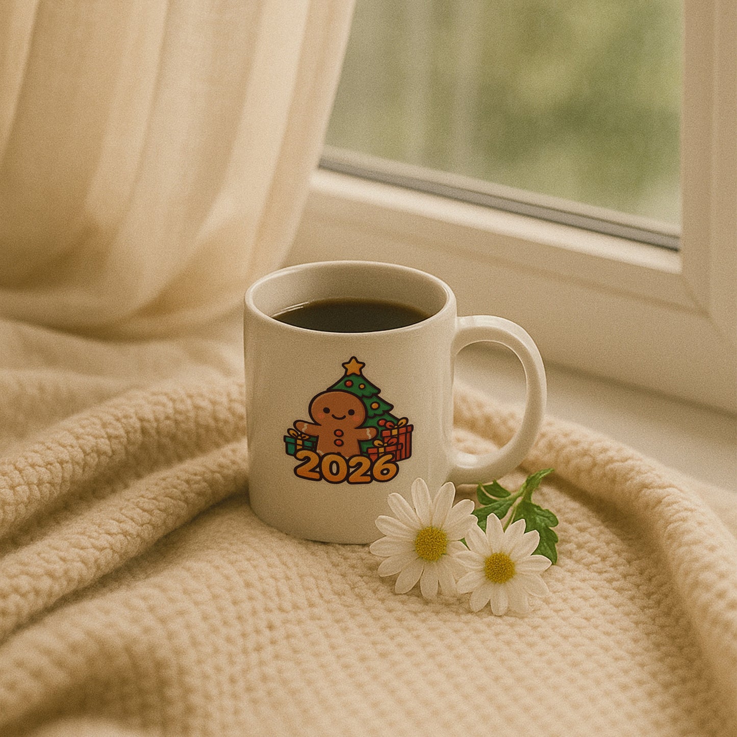 2026 Zencefilli Kurabiye Temalı Hediyelik Baskılı Kupa