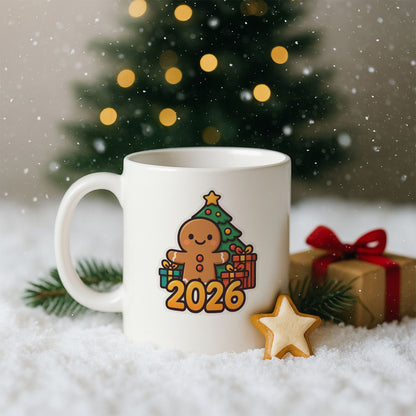 2026 Zencefilli Kurabiye Temalı Hediyelik Baskılı Kupa