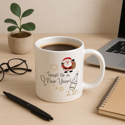 Toast to a New Year 2026 Temalı Hediyelik Baskılı Kupa