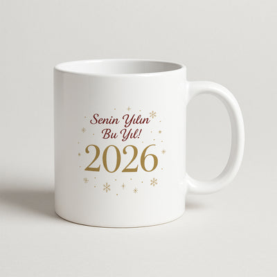 Senin Yılın Bu Yıl 2026 Yazılı Hediyelik Baskılı Kupa
