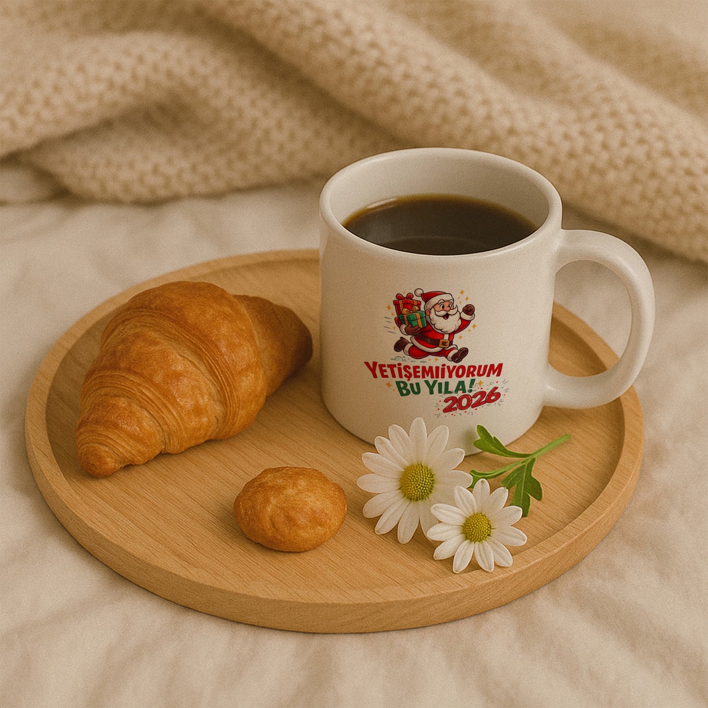 Yetişemiyorum Bu Yıla 2026 Temalı Eğlenceli Hediyelik Baskılı Kupa