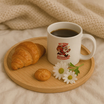 Bu Sene Koşarak Geliyorum Temalı Eğlenceli Hediyelik Baskılı Kupa