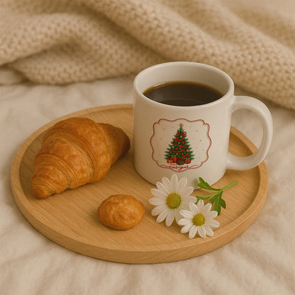 Çam Ağacı Happy New Year Temalı Yılbaşı Baskılı Kupa