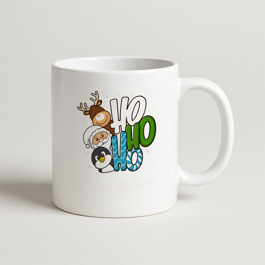 No No Ho Merry Christmas Çocuk Temalı Yılbaşı Baskılı Kupa