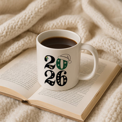 2026 Yılbaşı Temalı Şık Tasarım Baskılı Hediyelik Kupa