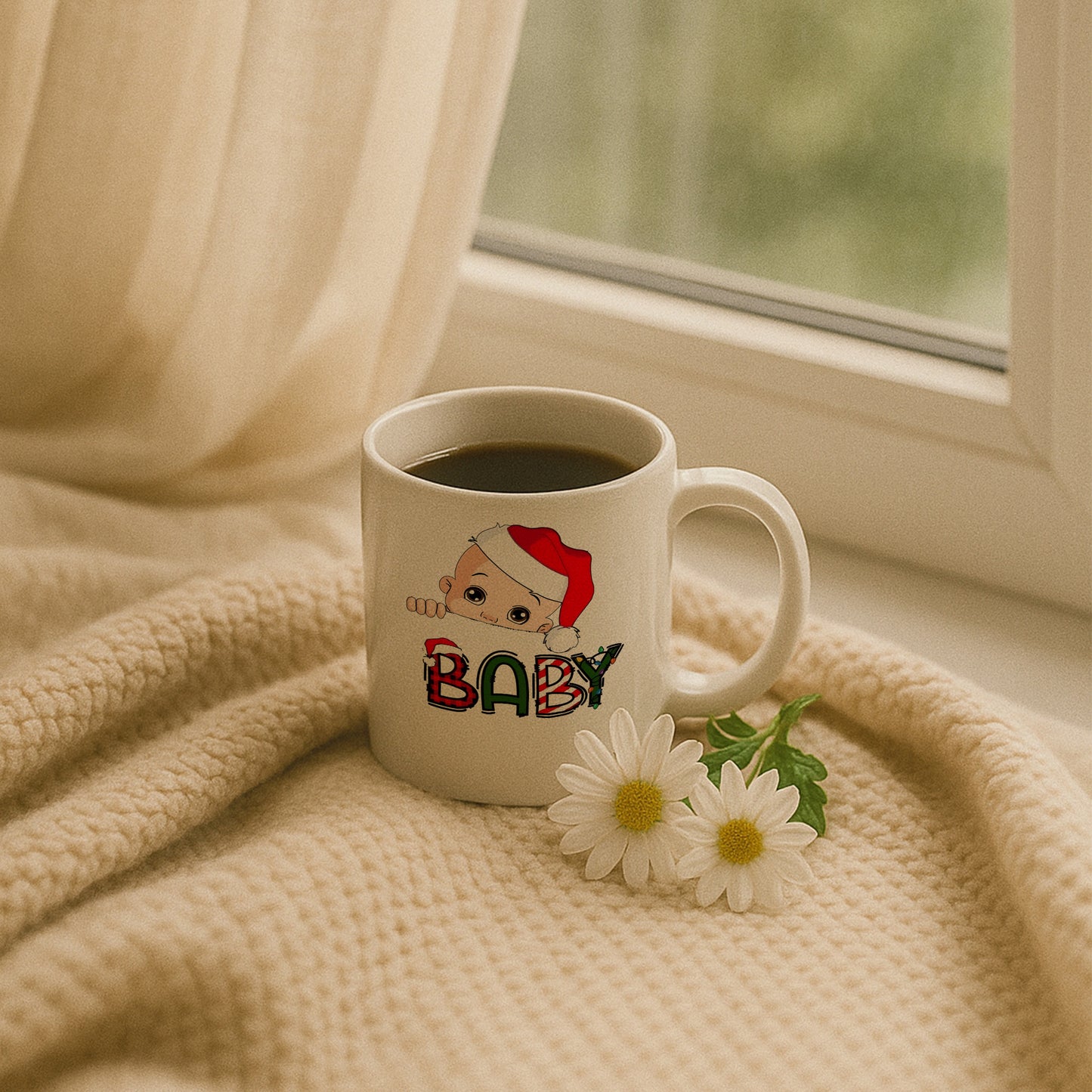 Yılbaşı Baby Temalı Özel Tasarım Baskılı Hediyelik Kupa