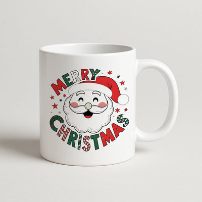 Merry Christmas Tasarımlı Noel Baba Kupası