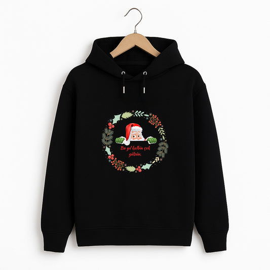 Bu Yıl Kalbin Çok Gülsün Noel Baba Yetişkin Sweatshirt