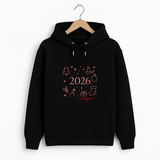 Minimal 2026 Yeni Yıl Temalı Yetişkin Sweatshirt