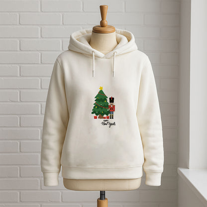 Çam Ağacı ve Nutcracker Figürlü Yılbaşı Yetişkin Sweatshirt