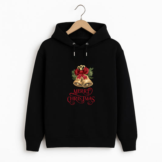 Altın Çanlar ve Merry Christmas Yazılı Yılbaşı Yetişkin Sweatshirt