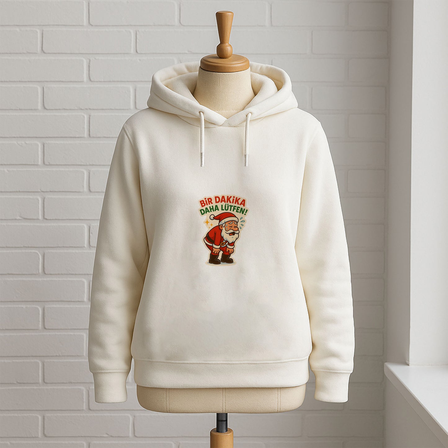 Bir Dakika Daha Lütfen Terlemiş Noel Baba Yılbaşı Sweatshirt