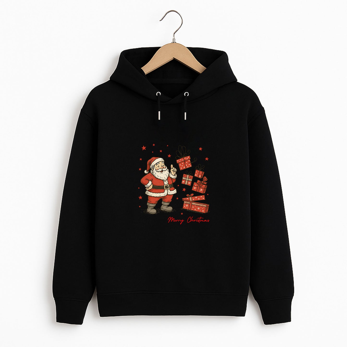 Noel Baba ve Hediye Kutuları Temalı Merry Christmas Sweatshirt
