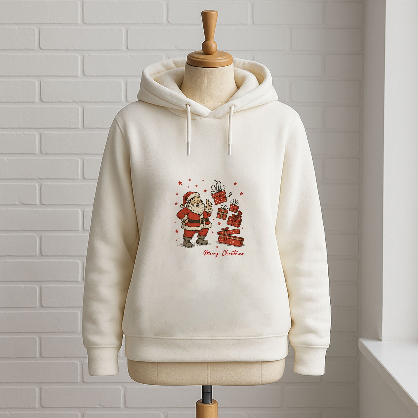 Noel Baba ve Hediye Kutuları Temalı Merry Christmas Sweatshirt