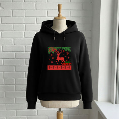 Kırmızı Geyik Merry Christmas 2026 Yılbaşı Sweatshirt