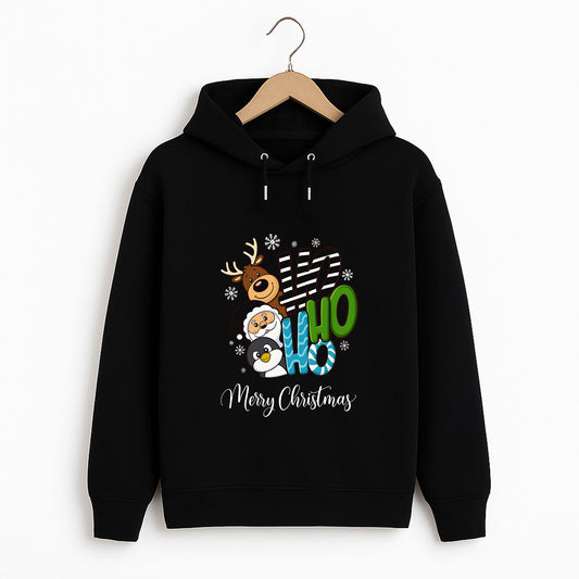 Ho Ho Ho Merry Christmas Geyik Noel Baba Penguen Sweatshirt