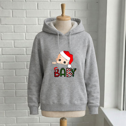 Baby Yılbaşı Temalı Noel Şapkalı Bebek Sweatshirt