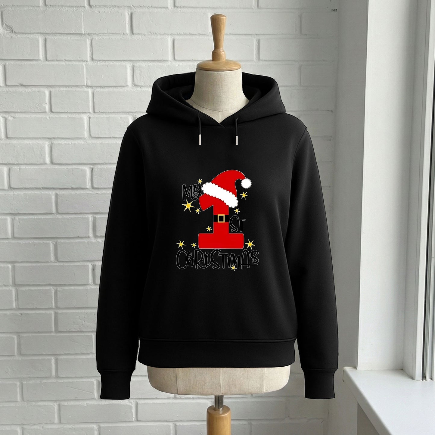 My 1st Christmas Noel Şapkalı Yetişkin Sweatshirt