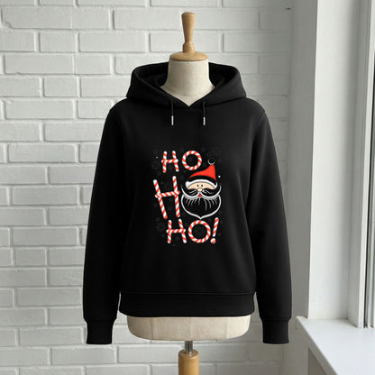Ho Ho Ho Noel Baba Şeker Desenli Baskılı Yetişkin Sweatshirt