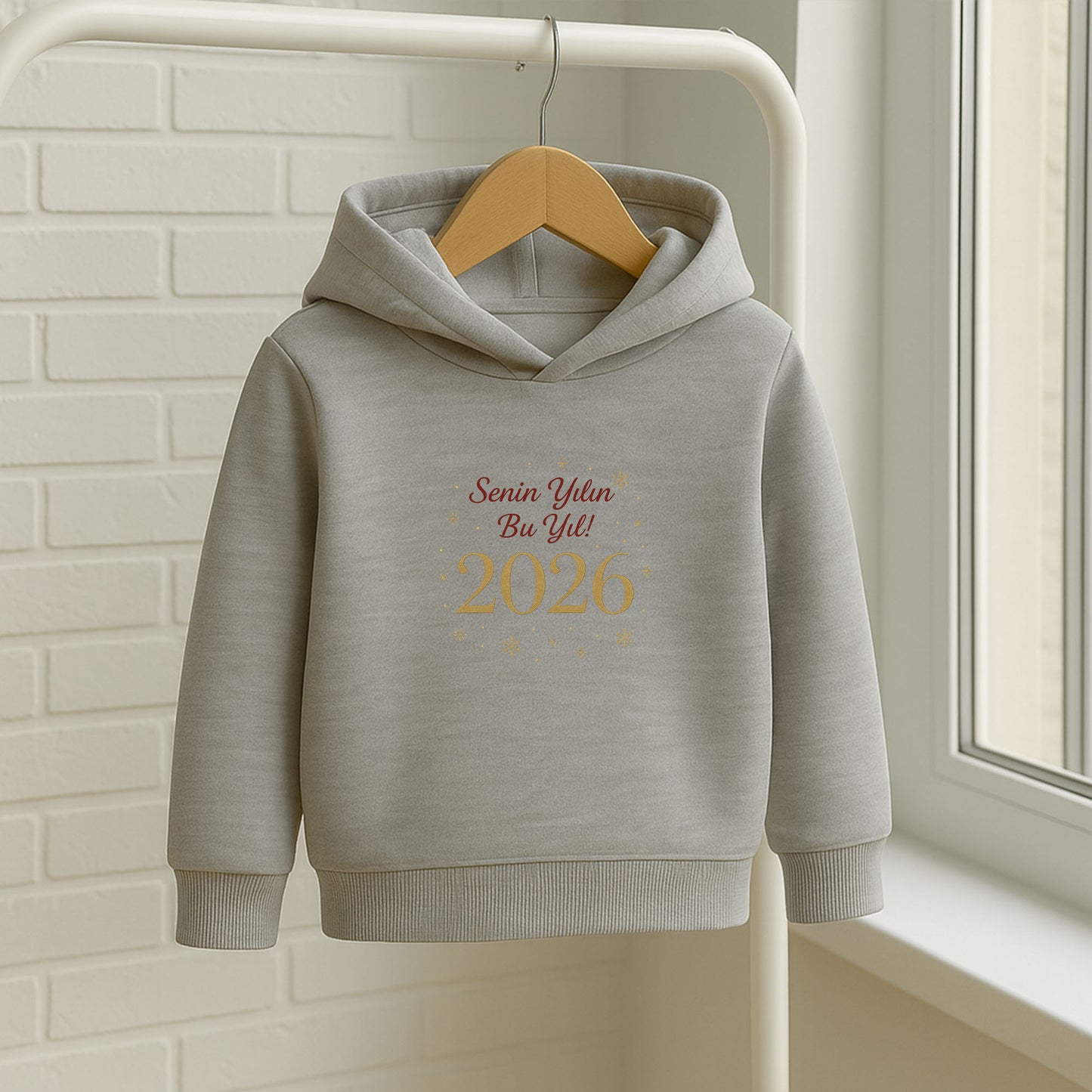 Senin Yılın Bu Yıl 2026 Yazılı Çocuk Sweatshirt – Yılbaşı