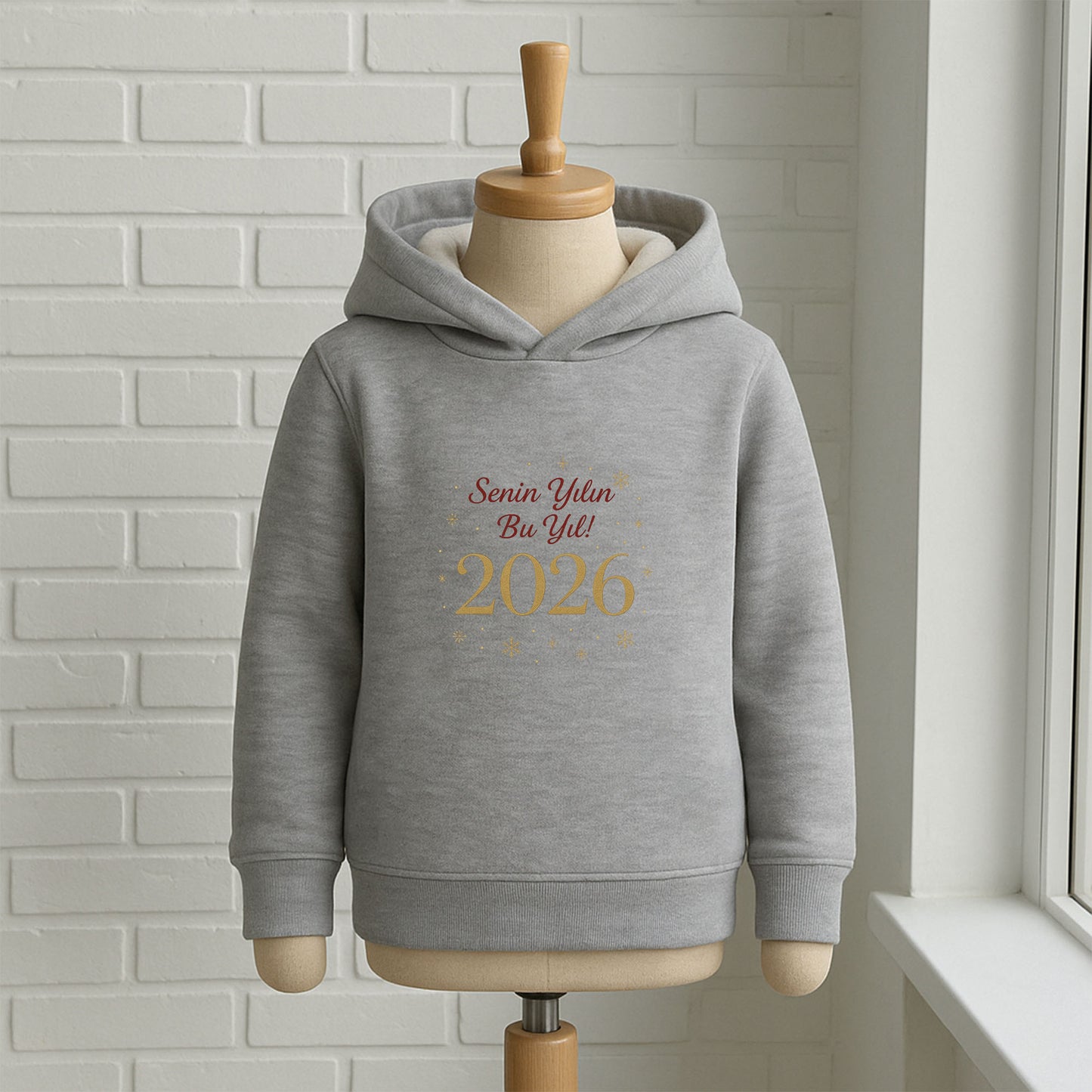 Senin Yılın Bu Yıl 2026 Yazılı Çocuk Sweatshirt – Yılbaşı