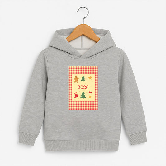 2026 Pötikare Yılbaşı Desenli Çocuk Sweatshirt – Kışlık