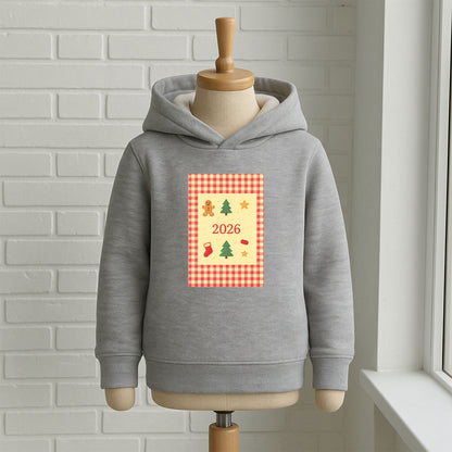 2026 Pötikare Yılbaşı Desenli Çocuk Sweatshirt – Kışlık