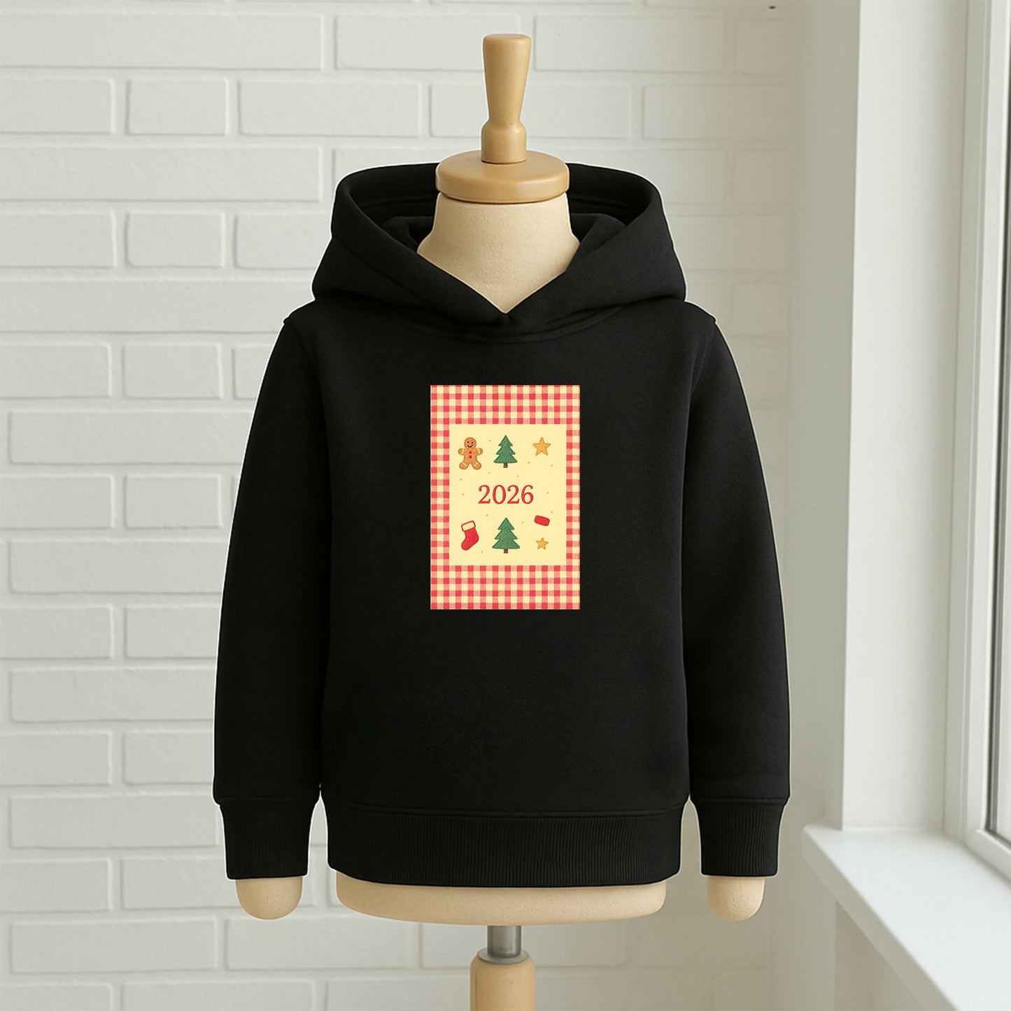 2026 Pötikare Yılbaşı Desenli Çocuk Sweatshirt – Kışlık