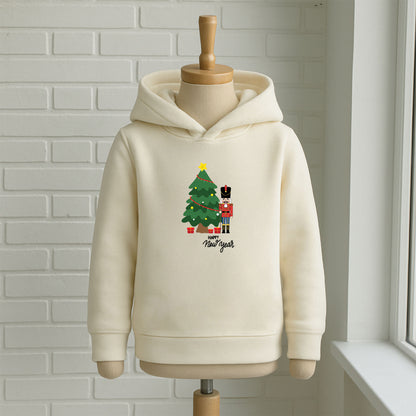 Fındıkkıran ve Çam Ağacı Desenli Çocuk Sweatshirt – Yılbaşı