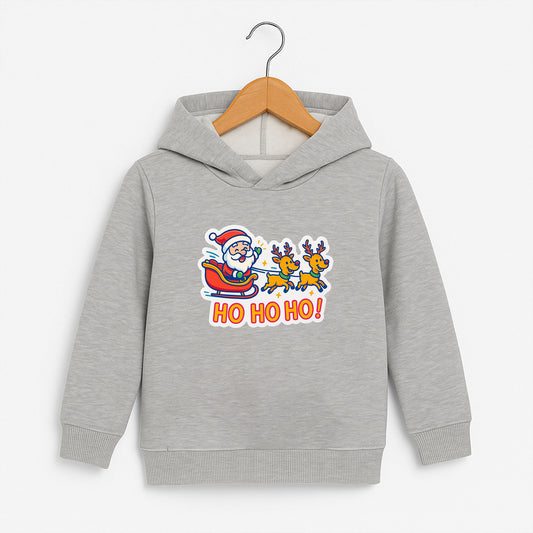 Ho Ho Ho Noel Baba Desenli Çocuk Sweatshirt