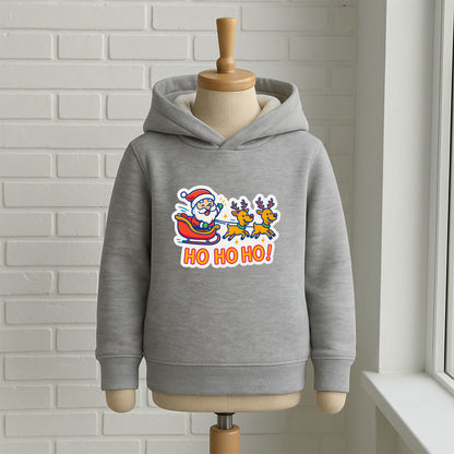 Ho Ho Ho Noel Baba Desenli Çocuk Sweatshirt