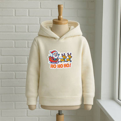 Ho Ho Ho Noel Baba Desenli Çocuk Sweatshirt