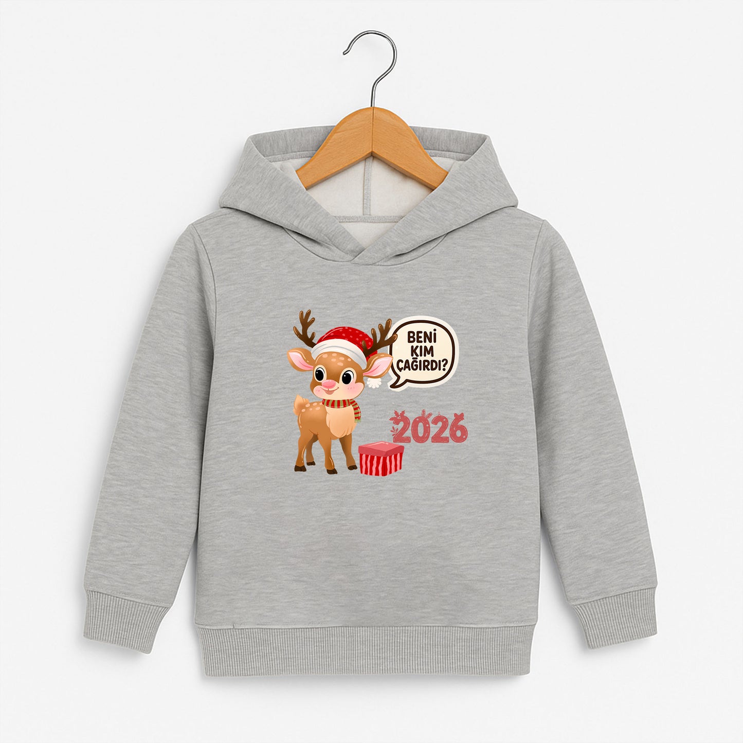 Beni Kim Çağırdı? 2026 Yılbaşı Temalı Çocuk Sweatshirt