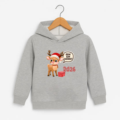 Beni Kim Çağırdı? 2026 Yılbaşı Temalı Çocuk Sweatshirt