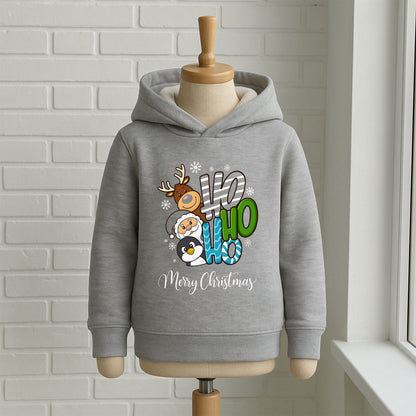 HO HO HO Merry Christmas Çocuk Sweatshirt – Yılbaşı Temalı