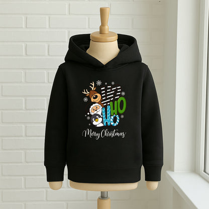 HO HO HO Merry Christmas Çocuk Sweatshirt – Yılbaşı Temalı