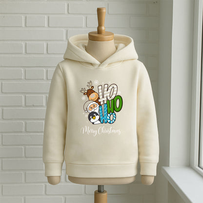 HO HO HO Merry Christmas Çocuk Sweatshirt – Yılbaşı Temalı