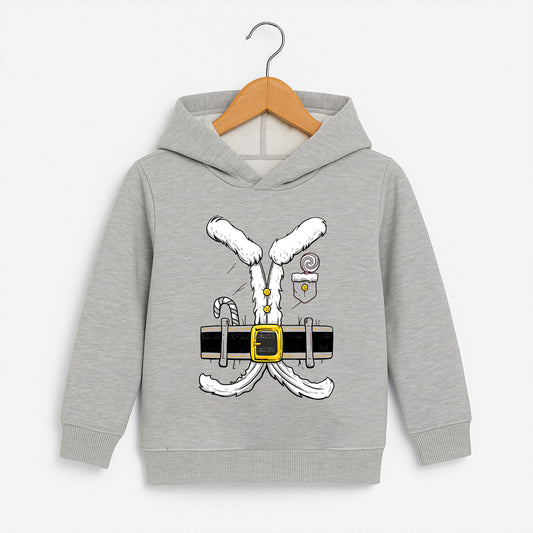 Noel Kostümü Efektli Yılbaşı Baskılı Bebek & Çocuk Sweatshirt