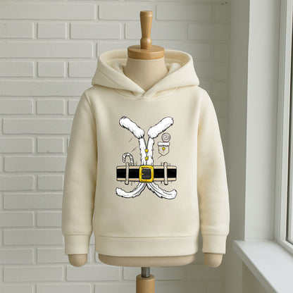 Noel Kostümü Efektli Yılbaşı Baskılı Bebek & Çocuk Sweatshirt