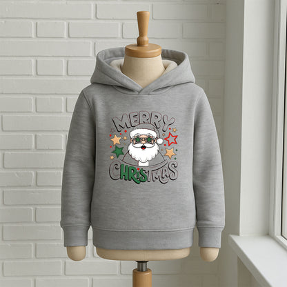 Merry Christmas Yazılı Noel Baba Baskılı Bebek & Çocuk Sweatshirt