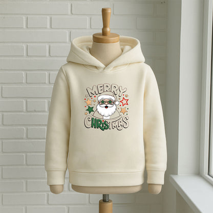 Merry Christmas Yazılı Noel Baba Baskılı Bebek & Çocuk Sweatshirt