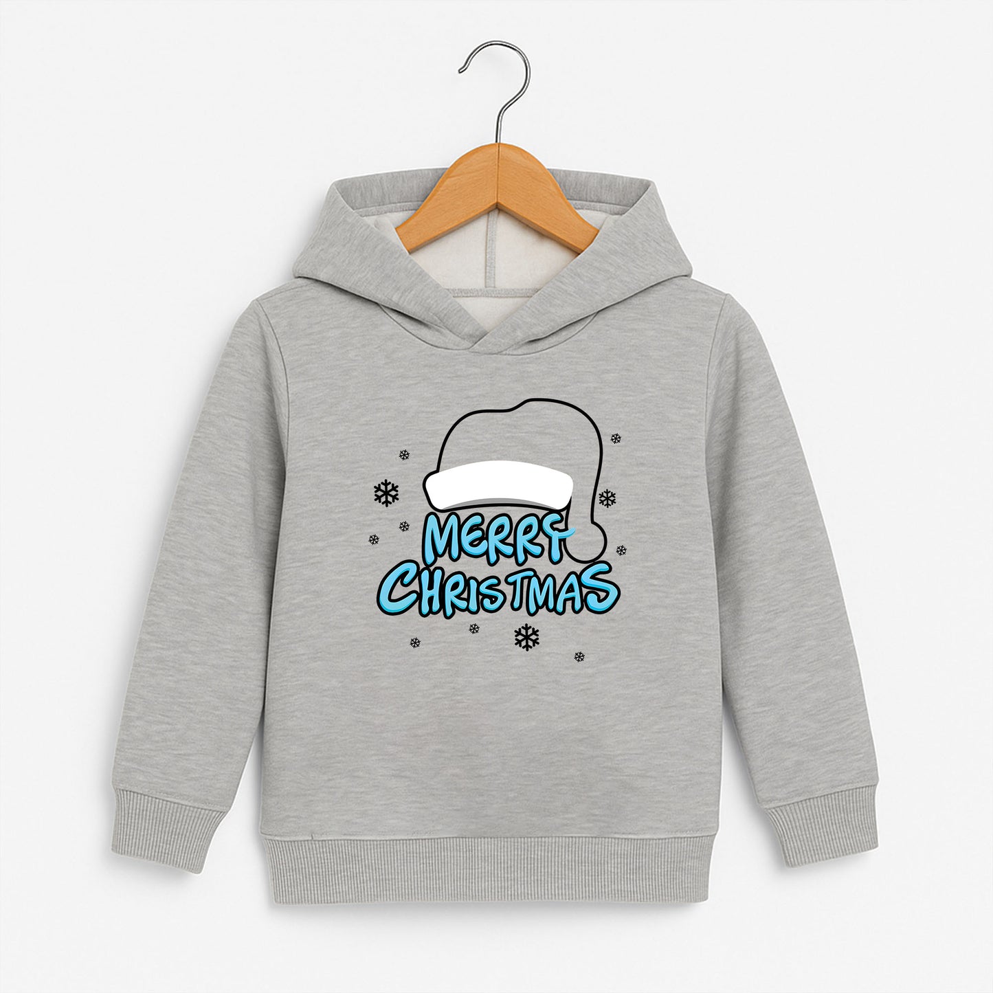 Merry Christmas Şapkalı Yazı Baskılı Yılbaşı Sweatshirt