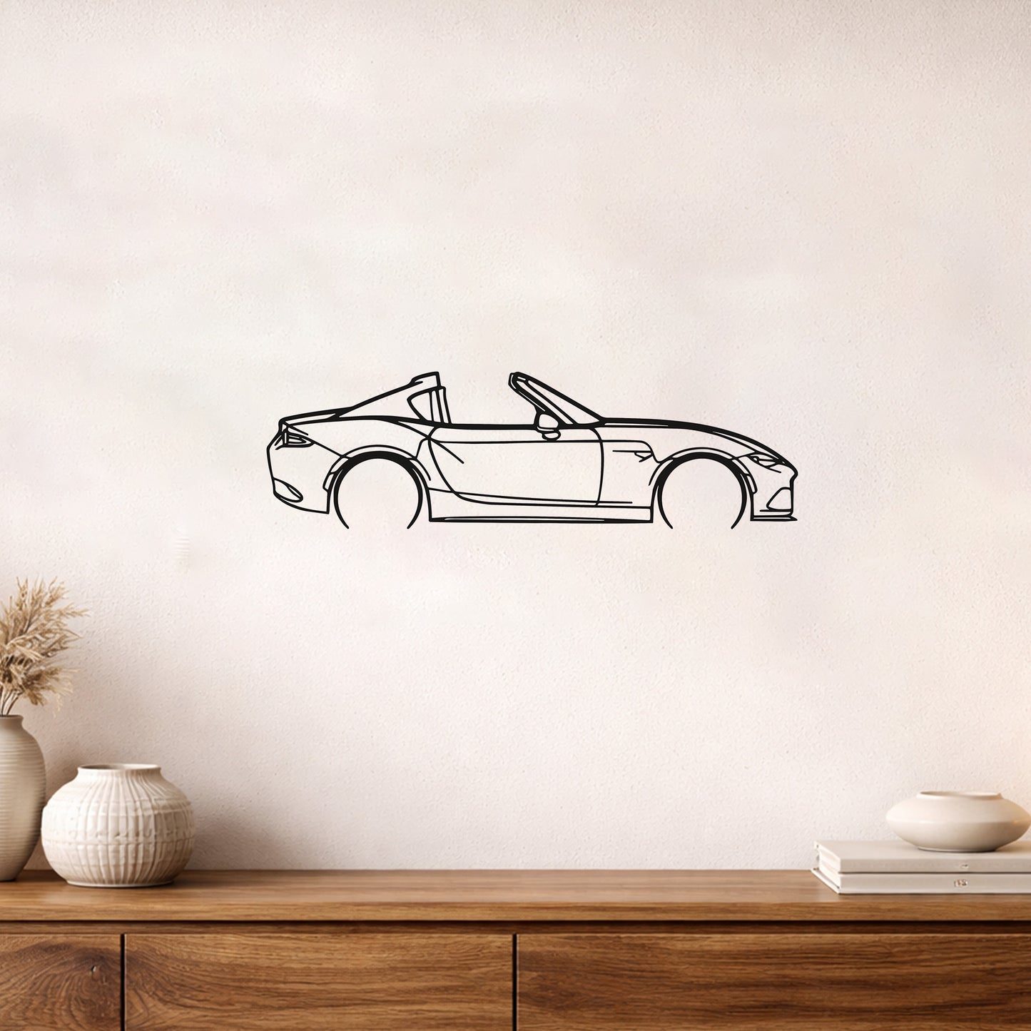 Mazda MX 5 RF Modern Metal Duvar Tablosu Şık ve Sportif Salon Ofis Aksesuarı