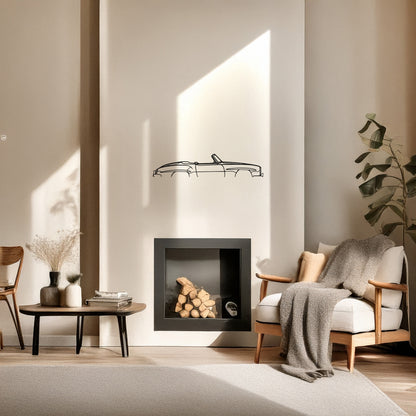 1958 Mercedes 190SL Klasik Metal Tablo - Nostaljik Duvar Dekoru