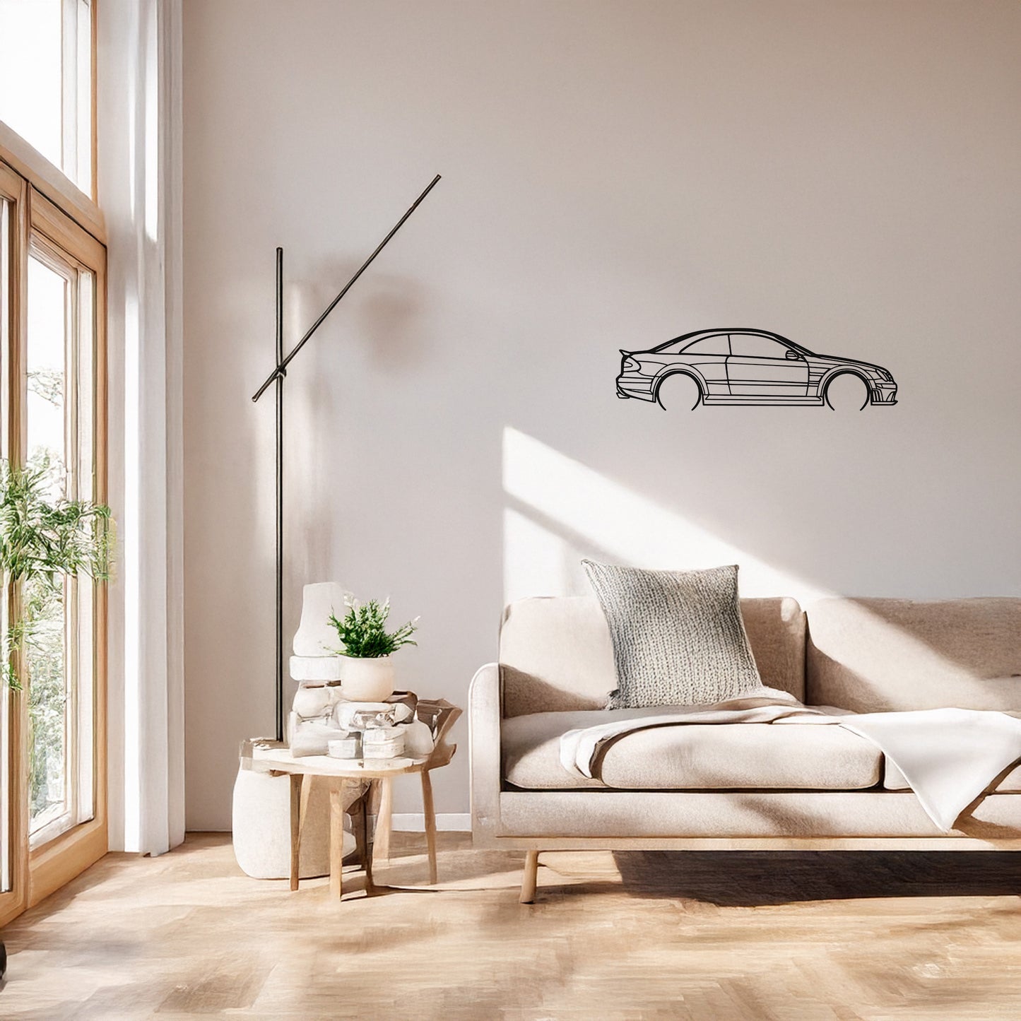 Mercedes CLK 63 AMG Metal Duvar Tablosu - Performans Temalı Dekor