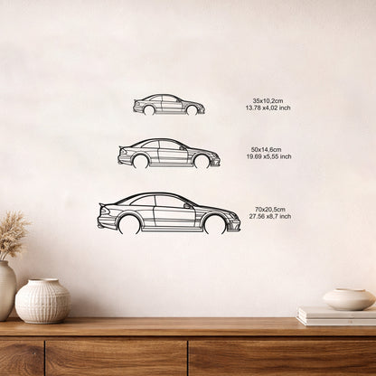 Mercedes CLK 63 AMG Metal Duvar Tablosu - Performans Temalı Dekor