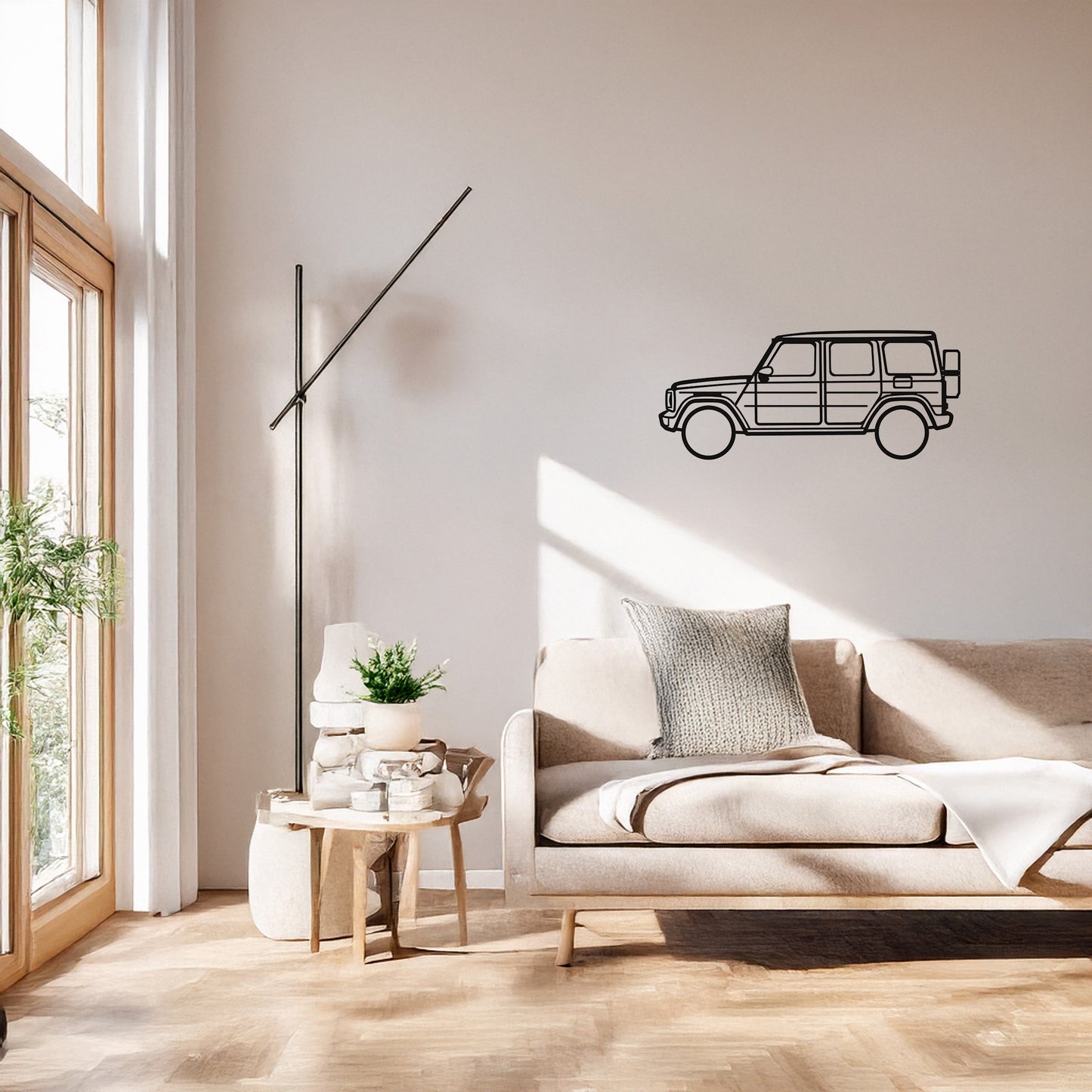 Mercedes G Class Metal Duvar Tablosu Efsanevi Off-Road Tasarımı Metal Dekor