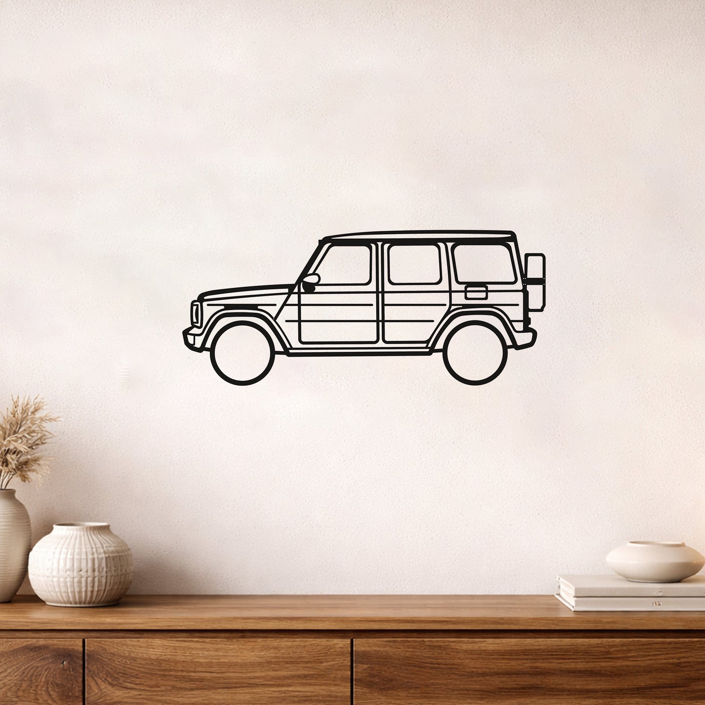 Mercedes G Class Metal Duvar Tablosu Efsanevi Off-Road Tasarımı Metal Dekor